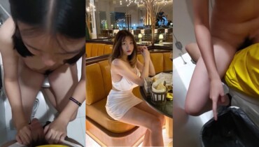 น้องพลอยสาวตัวเล็กน่าเย็ด โดนแฟนลากเข้าห้องน้ำจับกดหัวโม๊คควยนั่งเย็ดบนโถส้วมโคตรเสียวเลย ข้างห้องก็มีคนฟินจัด